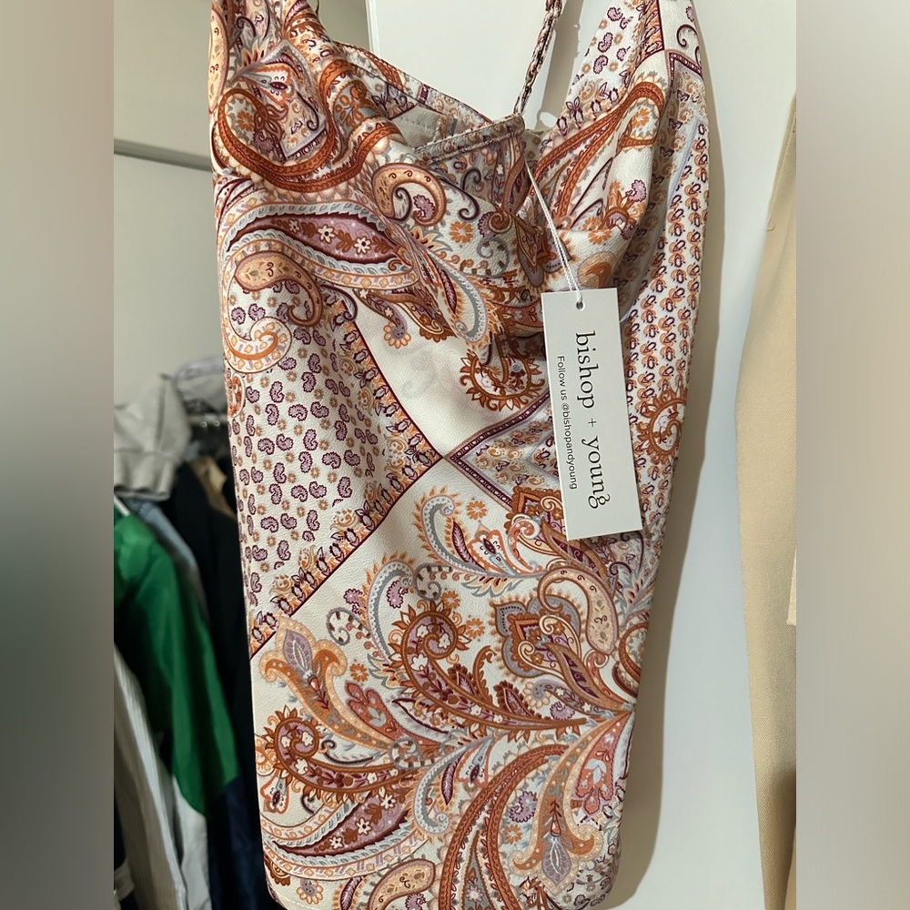 Coral Paisley print NWT
